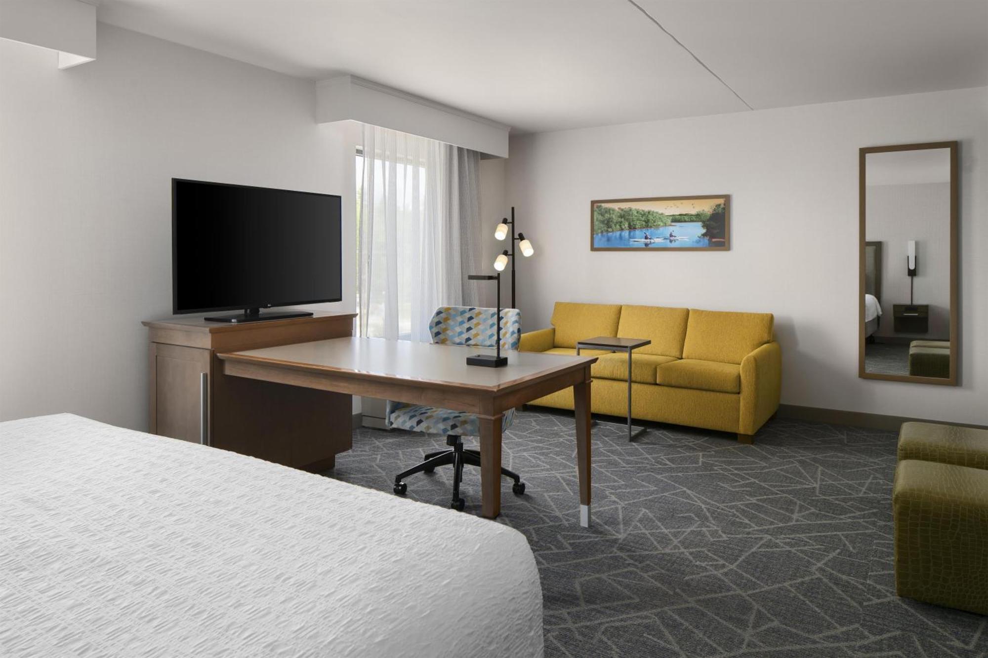 Connecting Studio King Bed Sofa Bed Shower